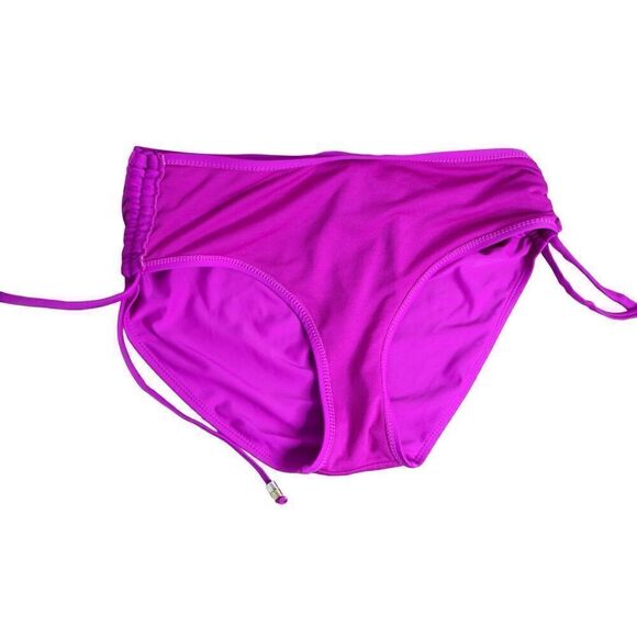 Catalina Orchid Burst Drawstring Sides Swim Hipster Bottom sz‎ MEDIUM (8-10) - Picture 5 of 10